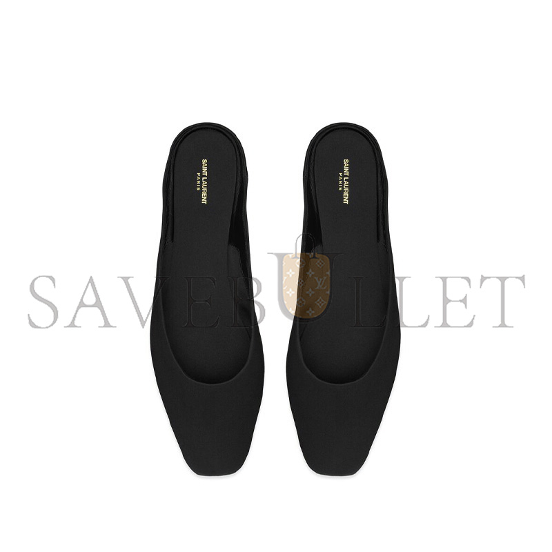 YSL LIDO SLIP-ONS IN SATIN CREPE 7760599QN0G1000 YSL LIDO SLIP-ONS IN SATIN CREPE 7760599QN0G1000